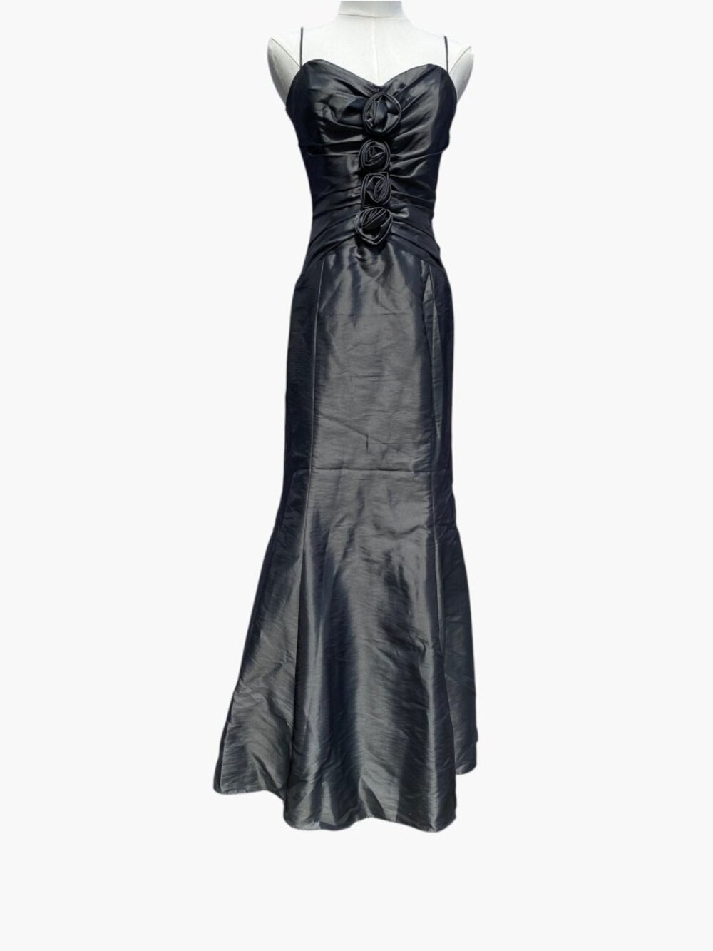 Glamorous Satin Gray Dress.